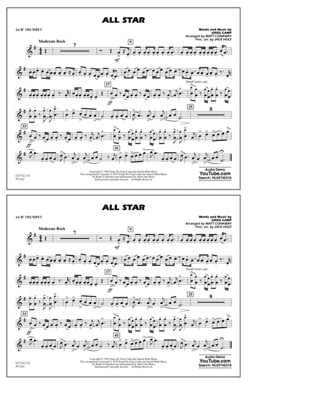 All Star (arr. Matt Conaway) - 1st Bb Trumpet