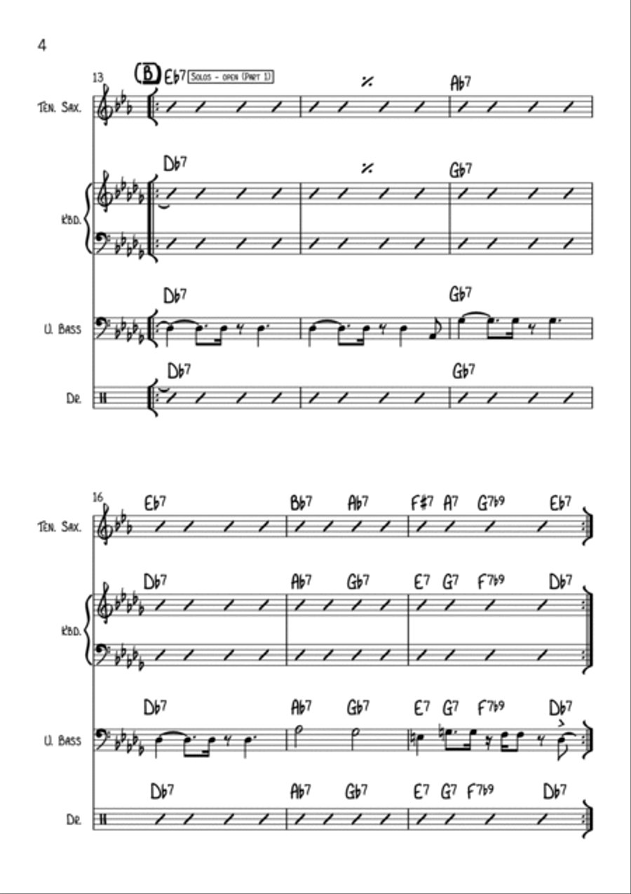 If It's All the Same Blues Jazz Ensemble scores gallery preview page 4