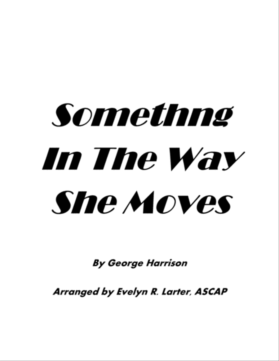 Something In The Way She Moves Easy Piano scores gallery preview page 1