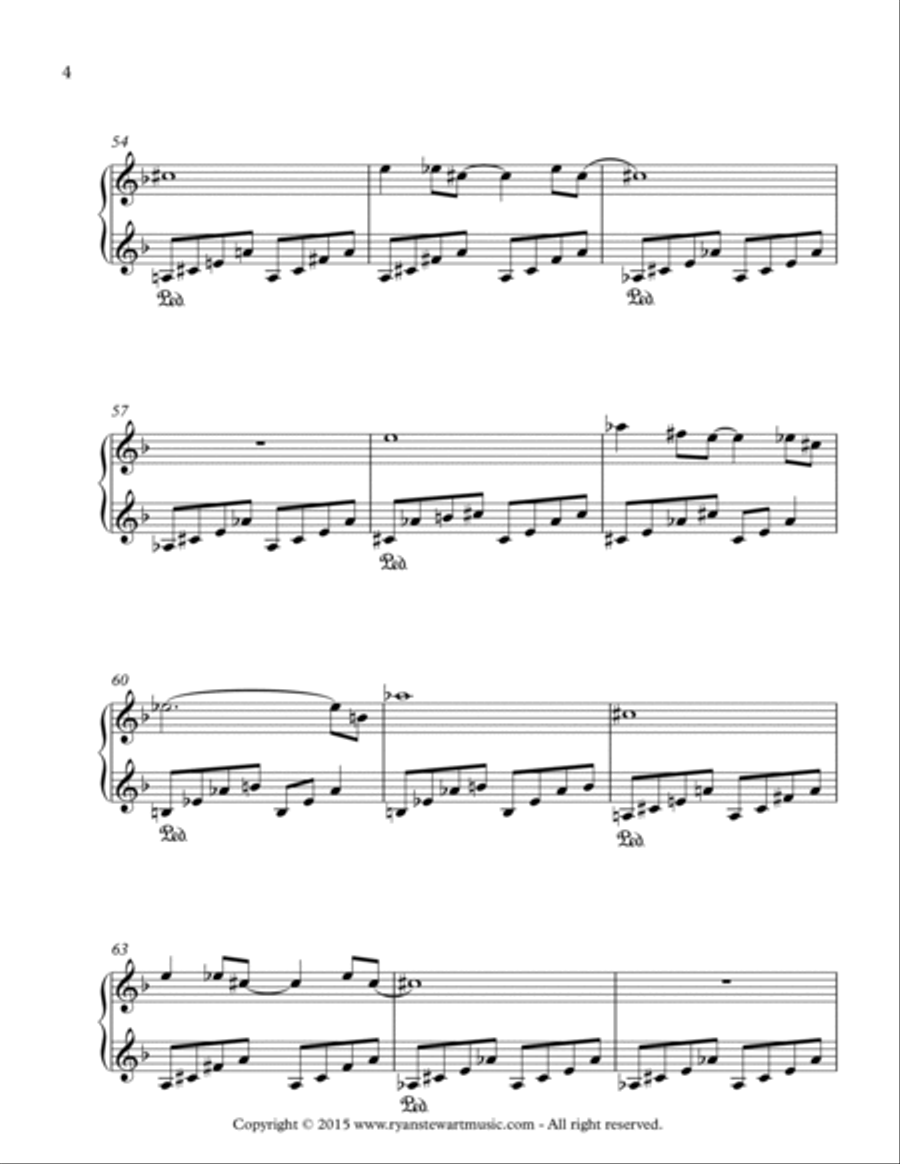 Summer (Solo Piano) Summer (Solo Piano) Piano Solo scores gallery preview page 4