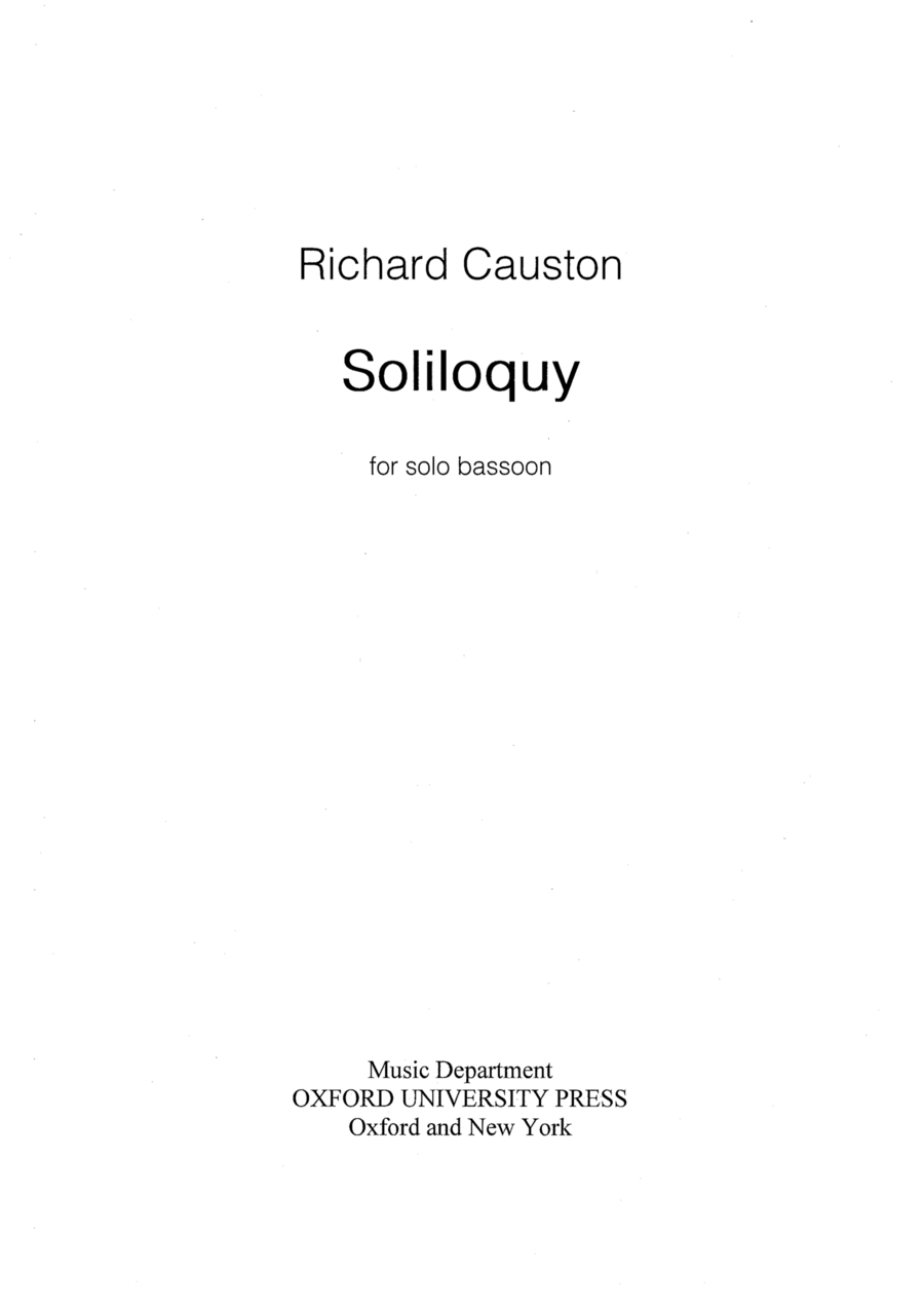 Soliloquy Soliloquy Bassoon Solo scores gallery preview page 1