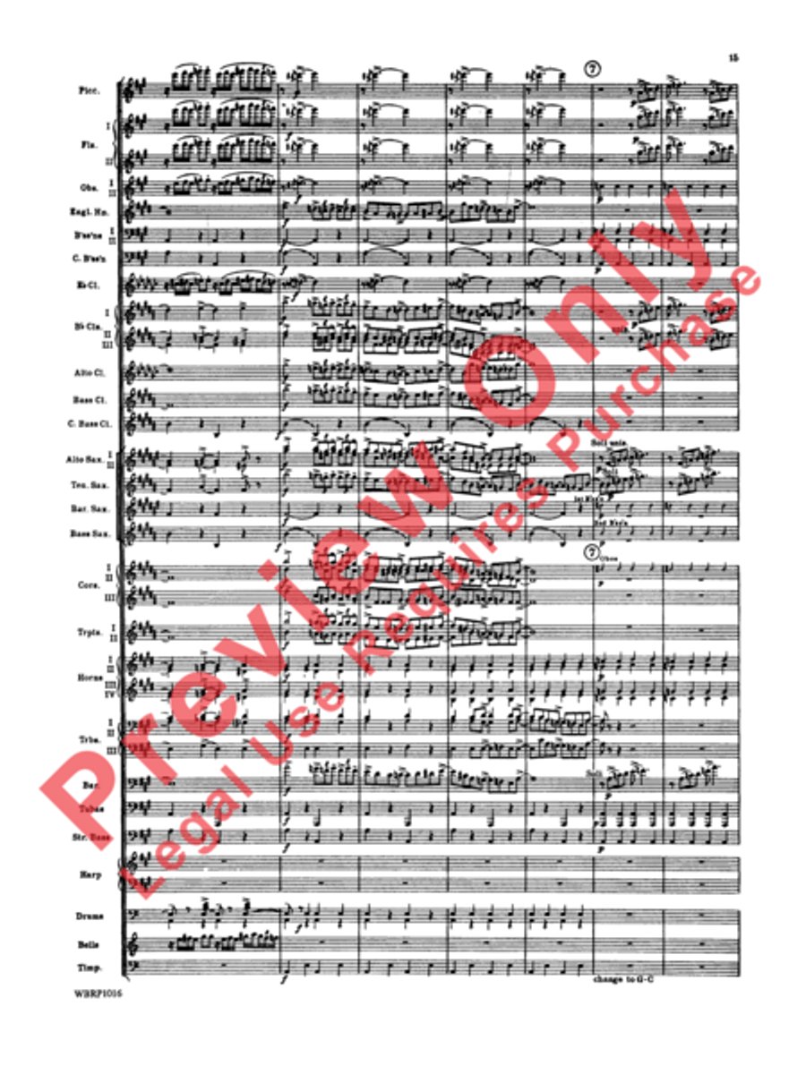Rhapsody in Blue Concert Band scores gallery preview page 18
