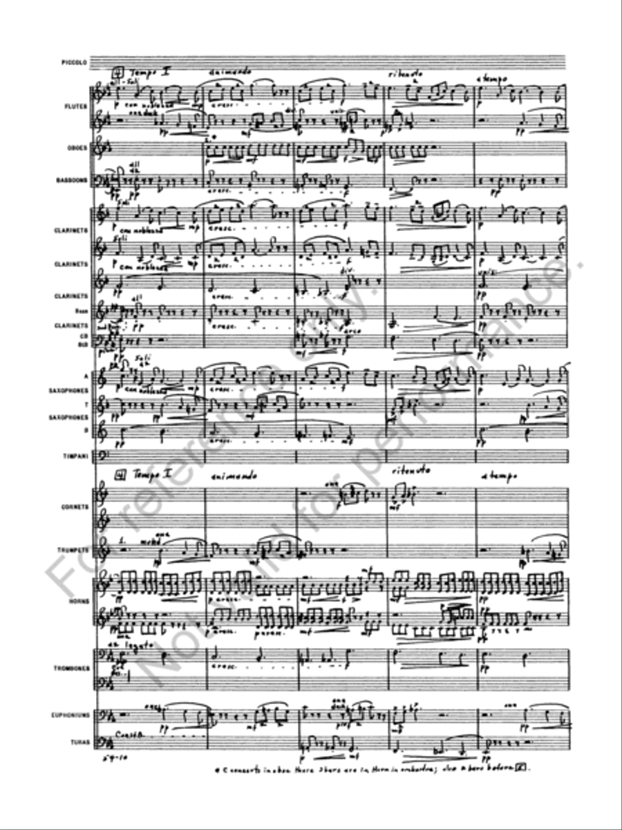 Symphony No. 5 Concert Band scores gallery preview page 12