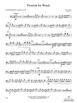 Flourish for Winds: (wp) 2nd B-flat Trombone B.C.