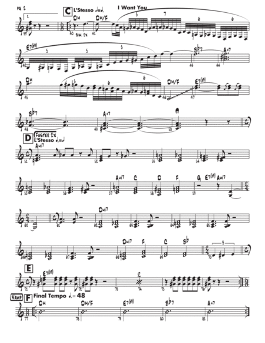 I Want You (she's So Heavy) Alto Saxophone scores gallery preview page 5