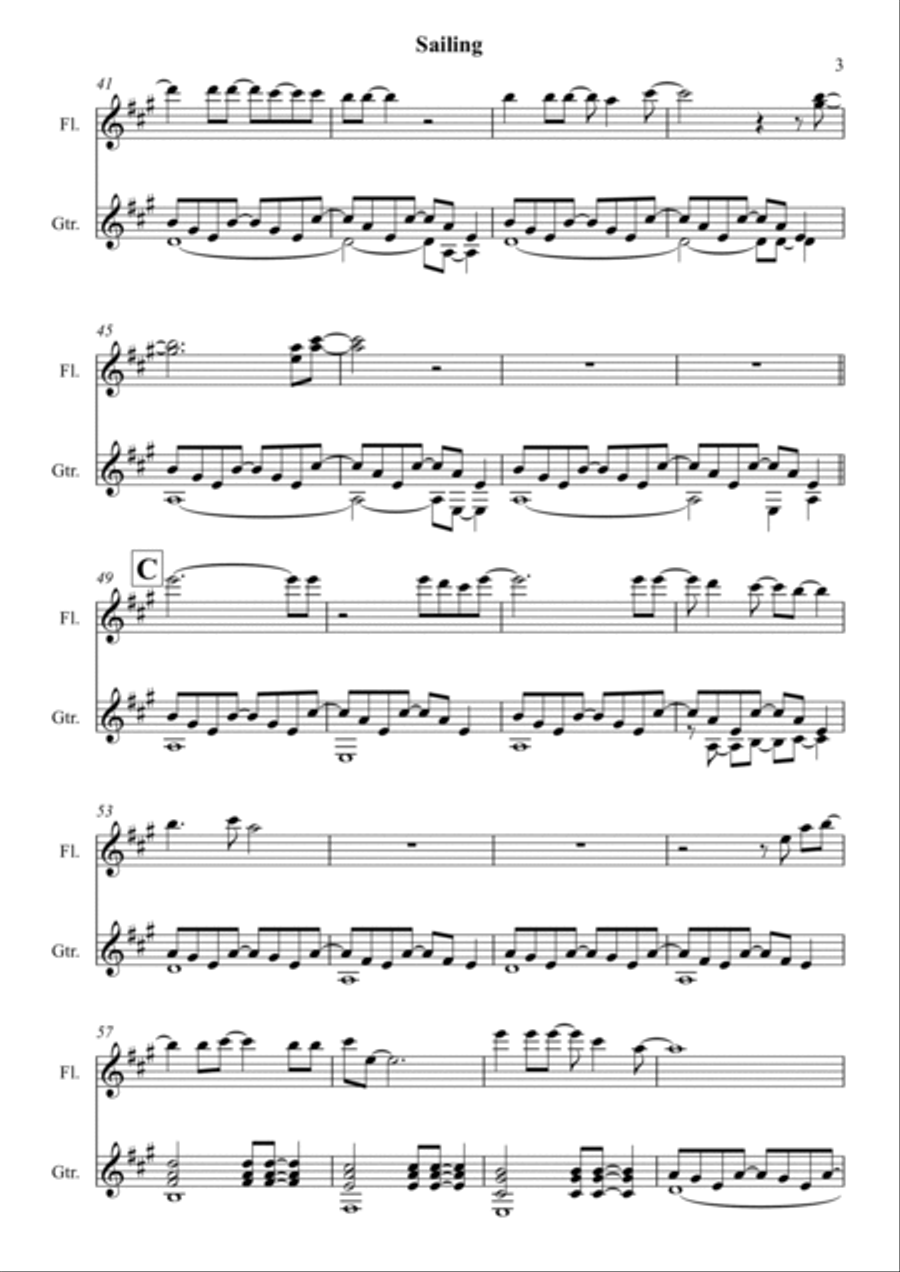 Sailing Flute scores gallery preview page 3