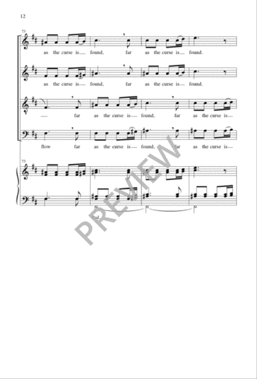 Joy to the World 4-Part scores gallery preview page 13