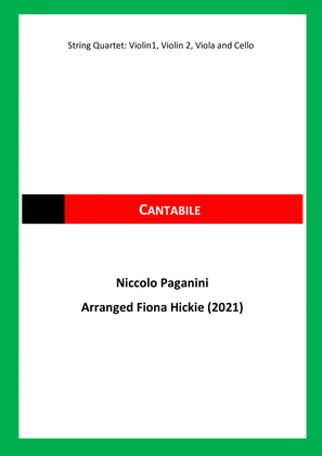 Book cover for Cantabile in D Major