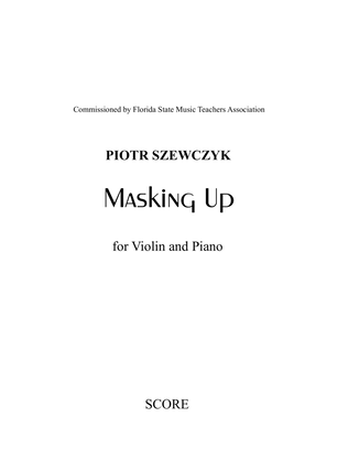 Book cover for Masking Up for Violin and Piano