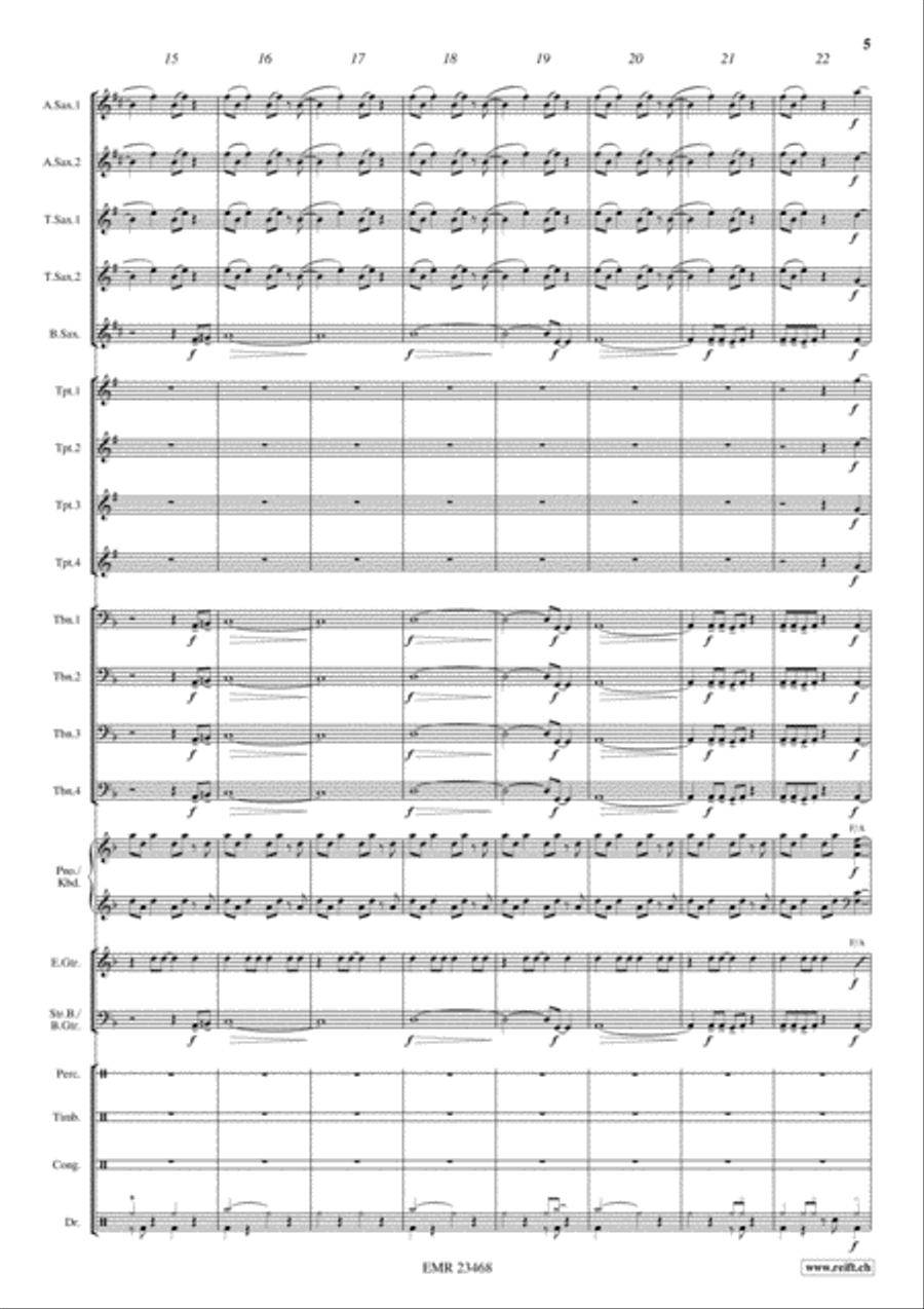 Starsky & Hutch Big Band scores gallery preview page 5
