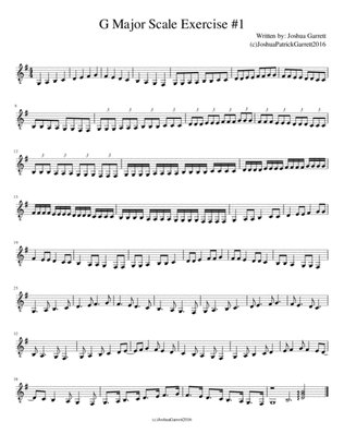 G Major Scale Exercise #1