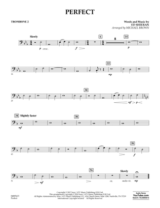 Perfect (arr. Michael Brown) - Trombone 2