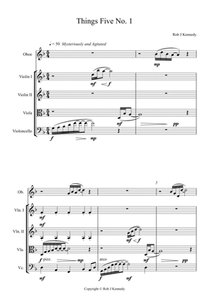 Things Five for Oboe and String Quartet 1st movement