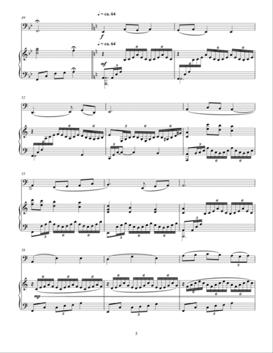 Korean Folk Song - Eommaya, Nunaya (Dear Mom, Dear Sister) Brass Duet scores gallery preview page 5