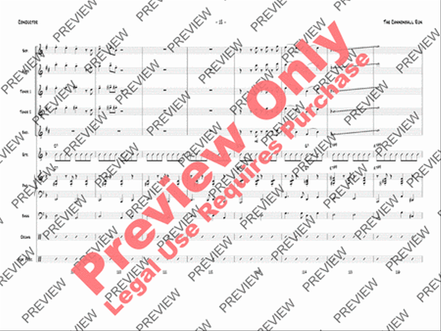 The Cannonball Run The Cannonball Run Jazz Ensemble scores gallery preview page 15