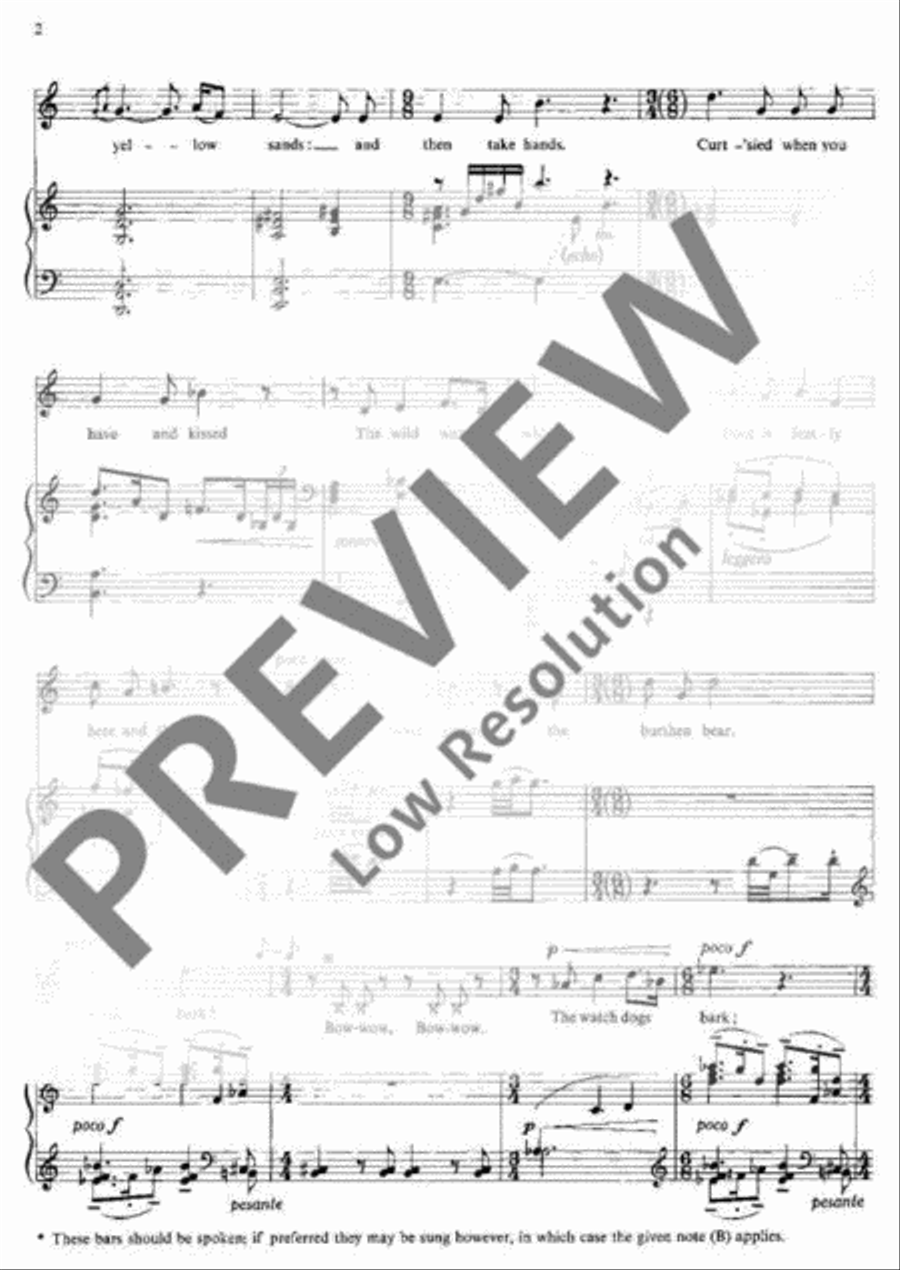 Songs for Ariel Medium Voice scores gallery preview page 7