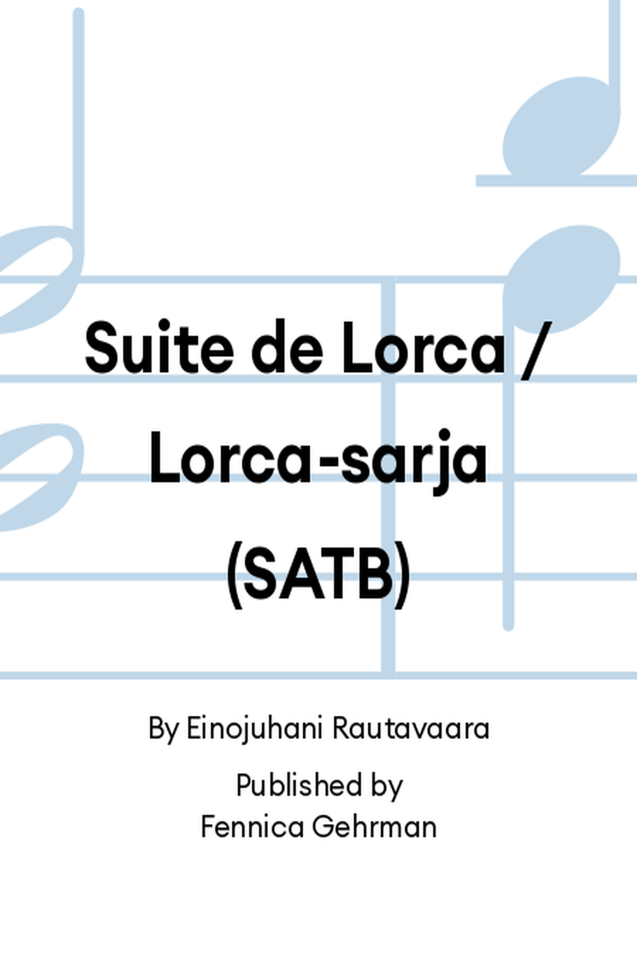 Suite de Lorca / Lorca-sarja (SATB) 4-Part scores gallery preview page 1