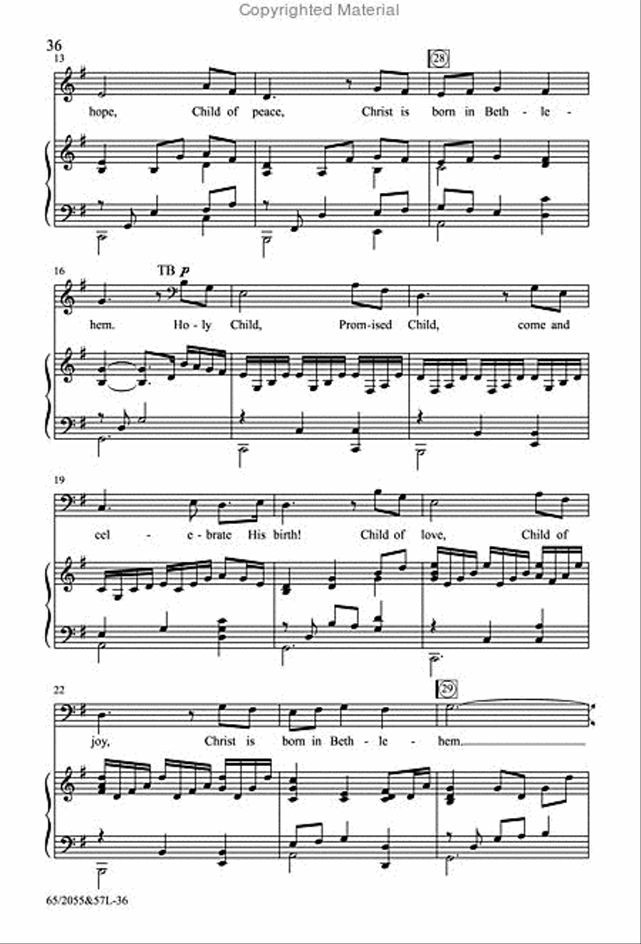 Bethlehem's Child - SATB Score with Performance CD 4-Part scores gallery preview page 15