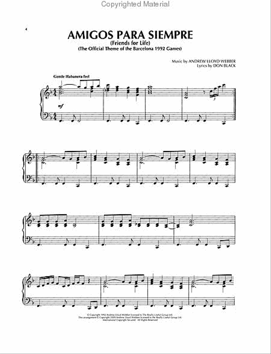 More Andrew Lloyd Webber Piano Solos Piano Solo scores gallery preview page 2