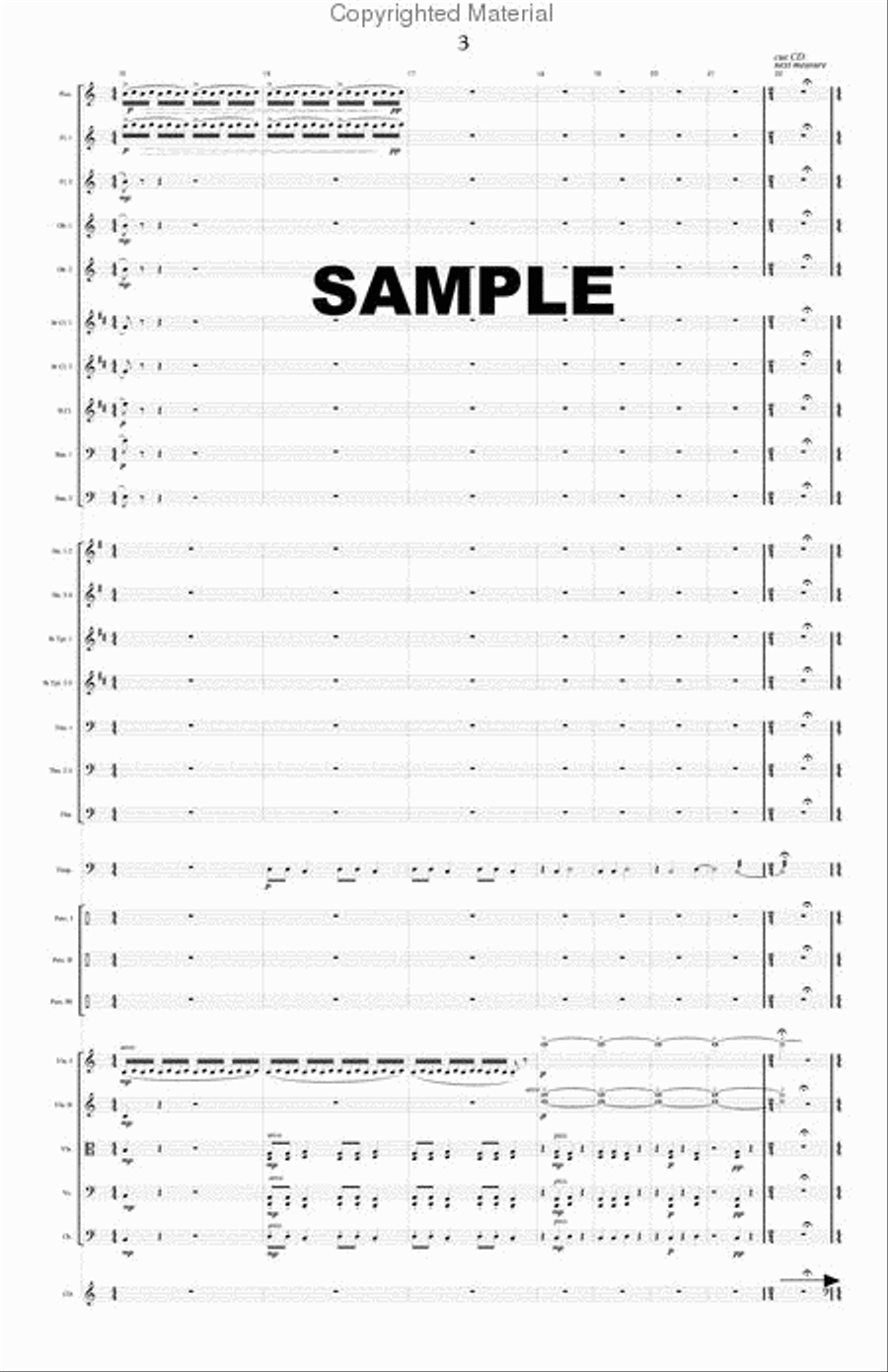Five Songs from the Summit Full Orchestra scores gallery preview page 4