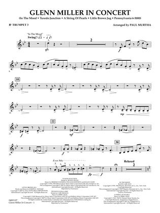 Glenn Miller In Concert (arr. Paul Murtha) - Bb Trumpet 3