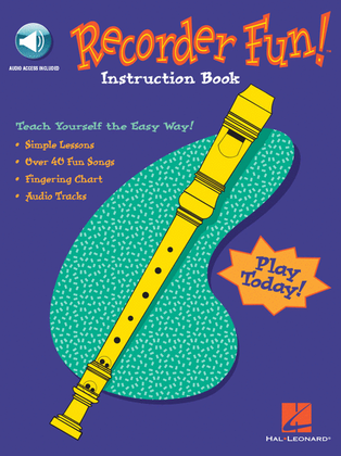 Book cover for Recorder Fun! Teach Yourself the Easy Way!