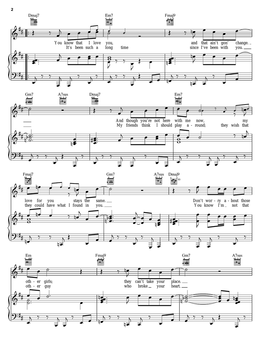 You Know That I Love You You Know That I Love You Piano, Vocal, Guitar scores gallery preview page 2