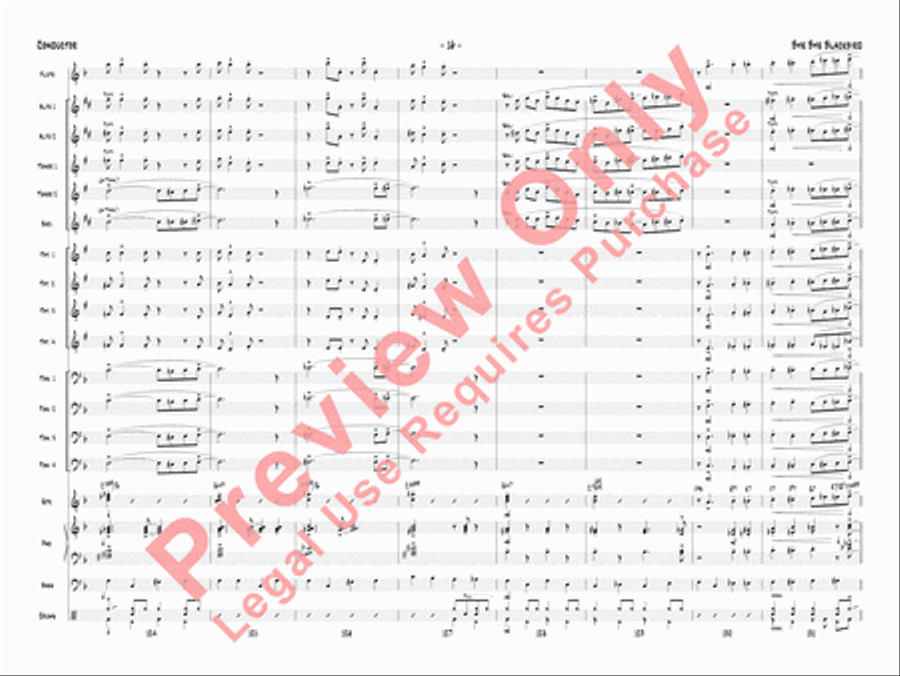 Bye Bye Blackbird Jazz Ensemble scores gallery preview page 19