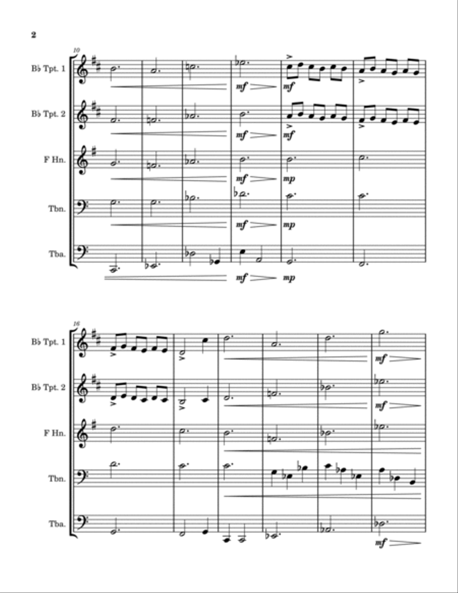 Skating Brass Quintet scores gallery preview page 2