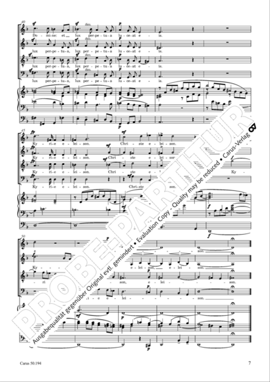Requiem in D minor 4-Part scores gallery preview page 8