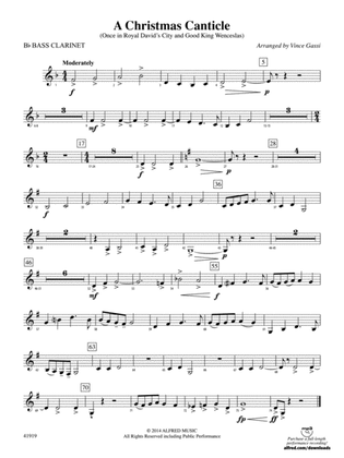 A Christmas Canticle: B-flat Bass Clarinet