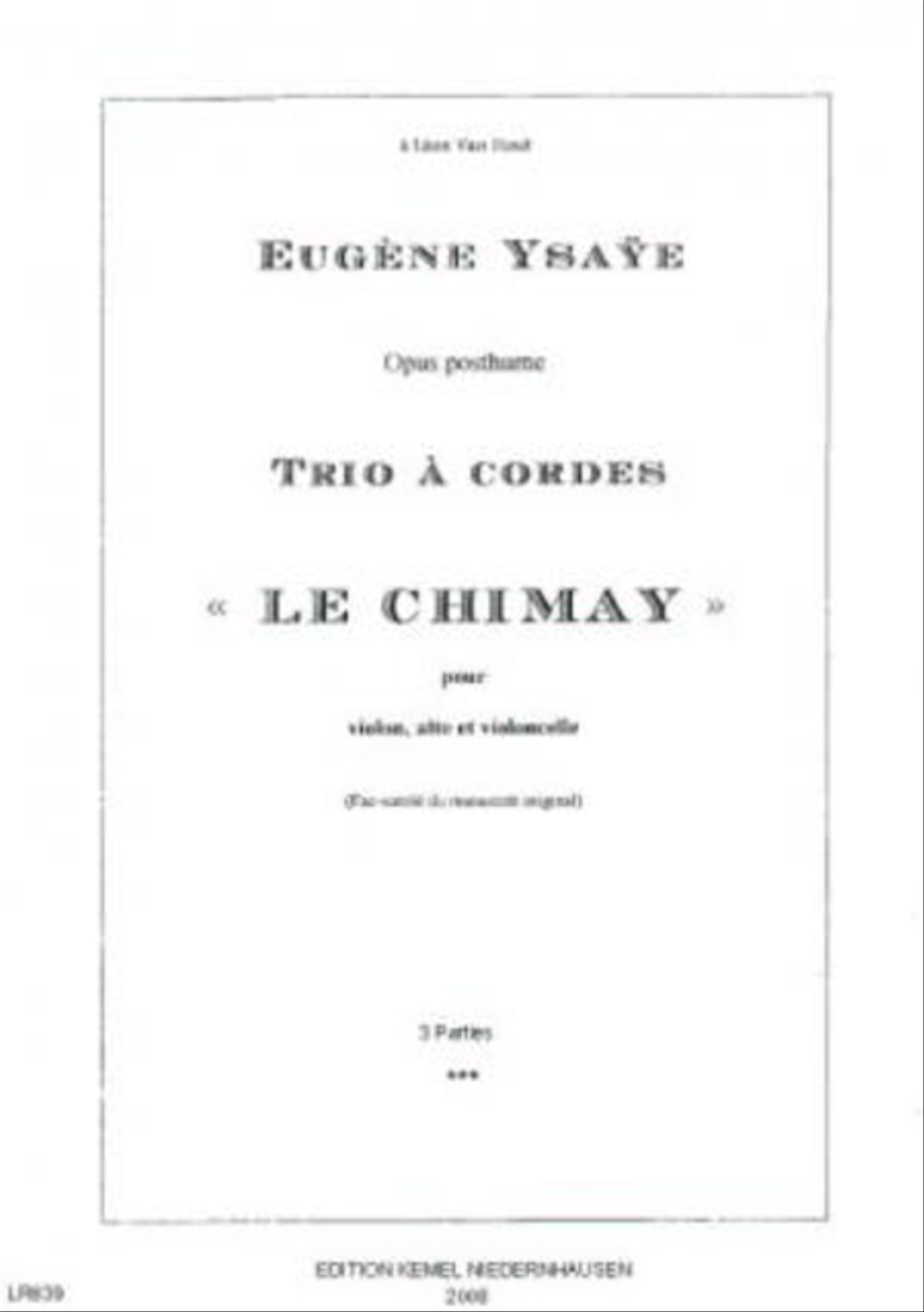 Le chimay Le chimay String Trio scores gallery preview page 1