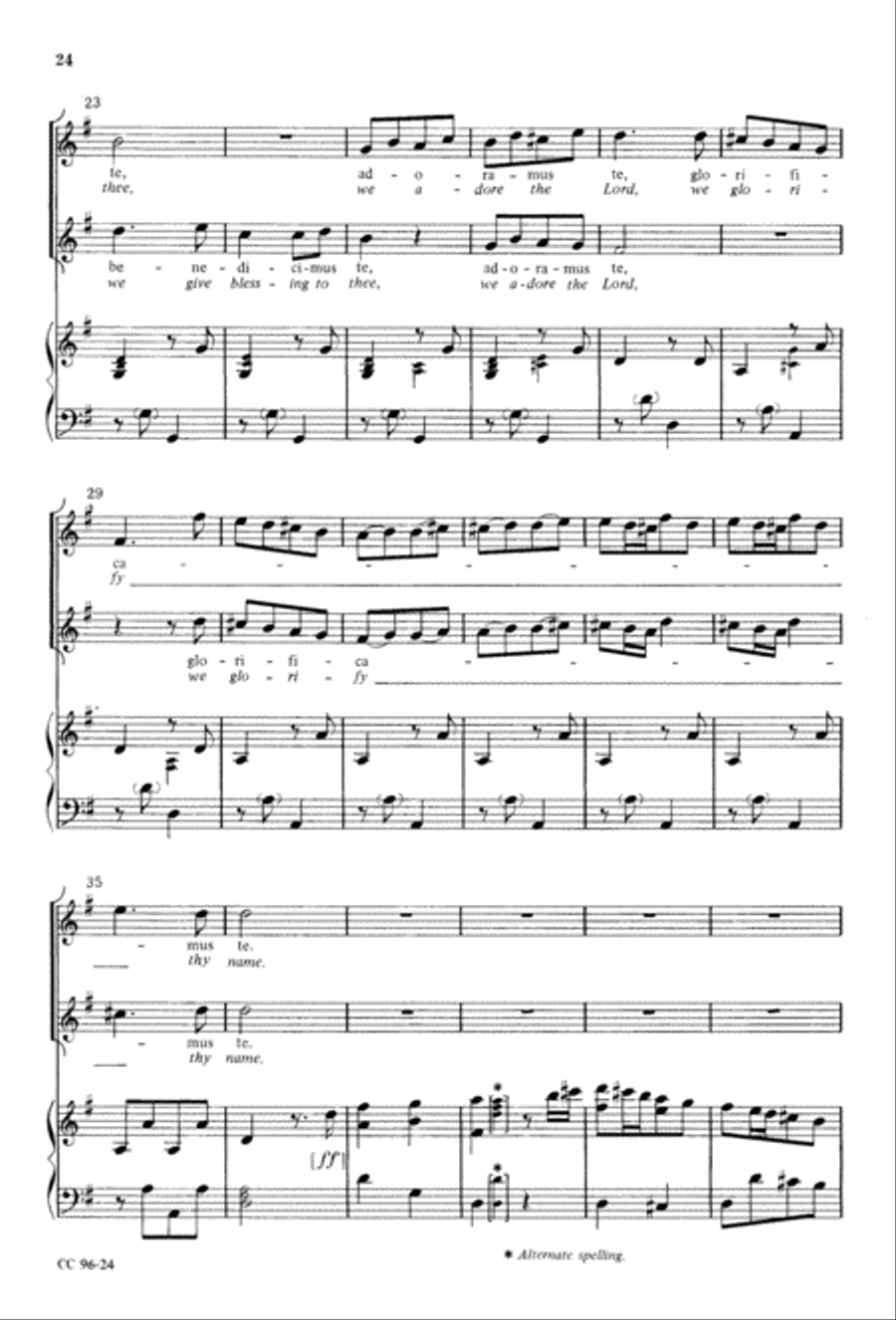 Gloria 4-Part scores gallery preview page 25
