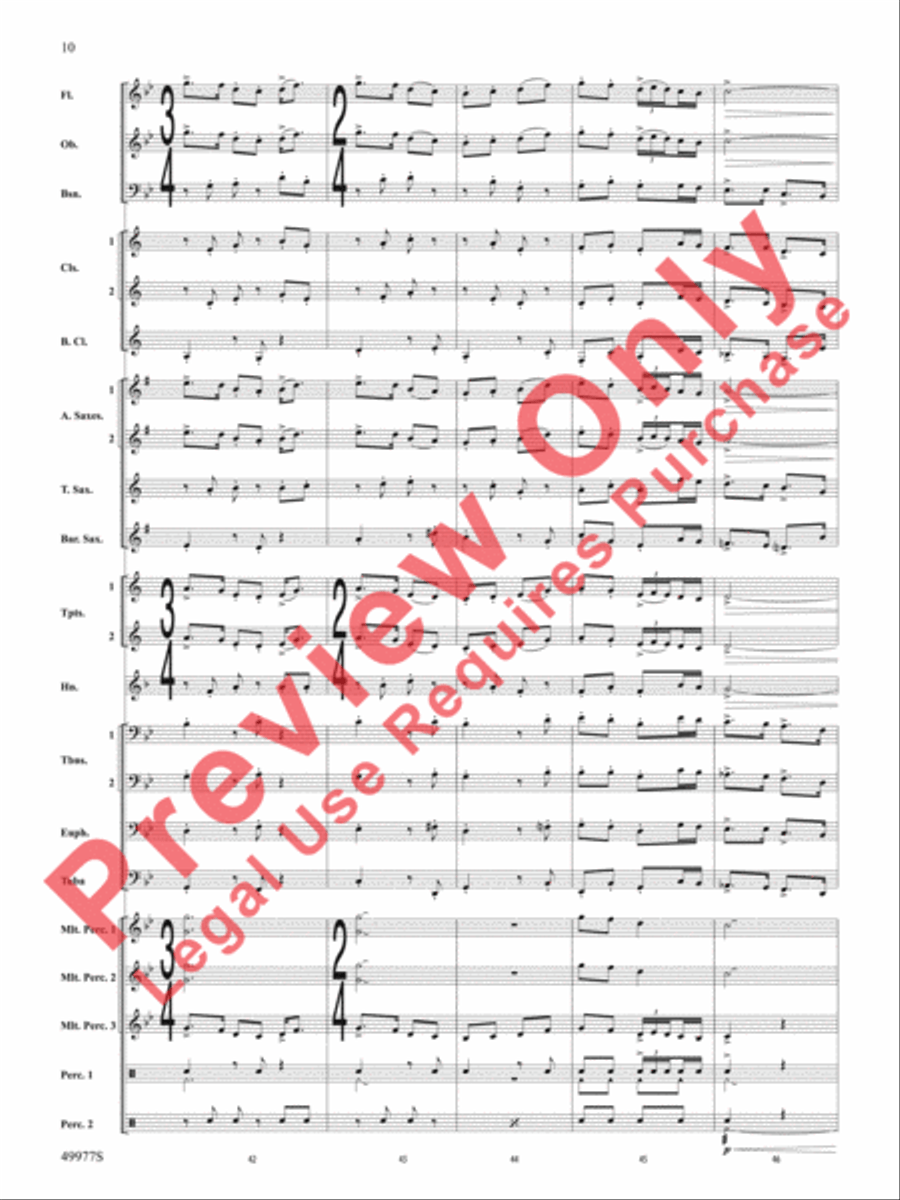 Tha Mi Sgìth Concert Band scores gallery preview page 11