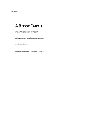 Book cover for A Bit Of Earth - Score Only