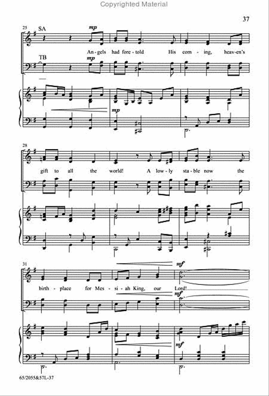 Bethlehem's Child - SATB Score with Performance CD 4-Part scores gallery preview page 16