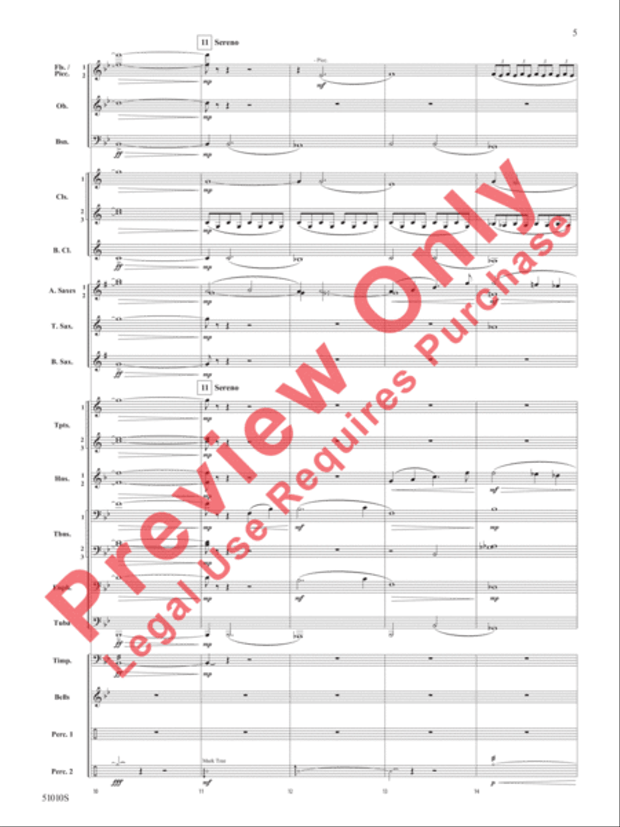 Sentinel Concert Band scores gallery preview page 6