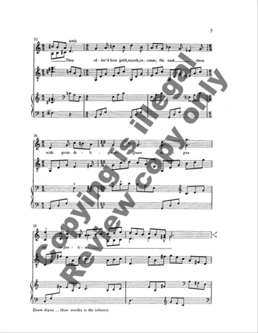 Come, Love We God 4-Part scores gallery preview page 11