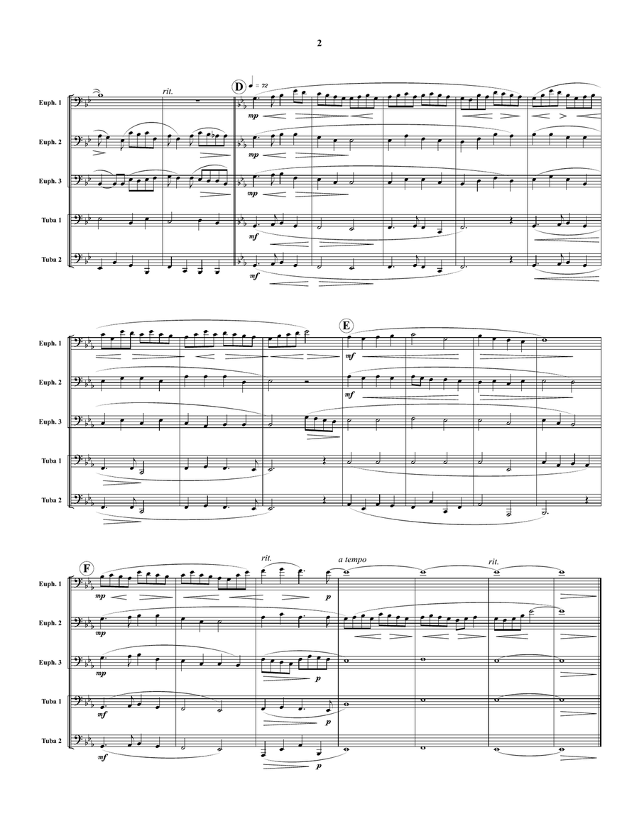 In the Bleak Midwinter by Gustav Holst Euphonium - Digital Sheet Music page 2