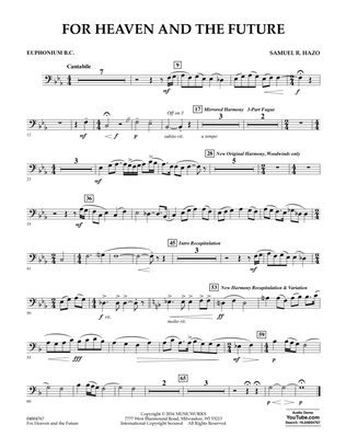 For Heaven and the Future - Euphonium in Bass Clef