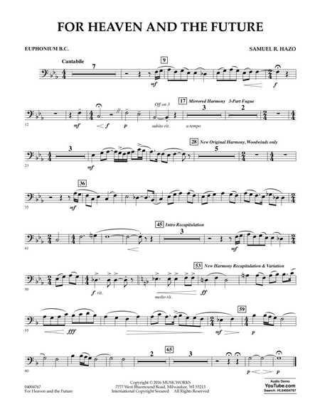 For Heaven and the Future - Euphonium in Bass Clef