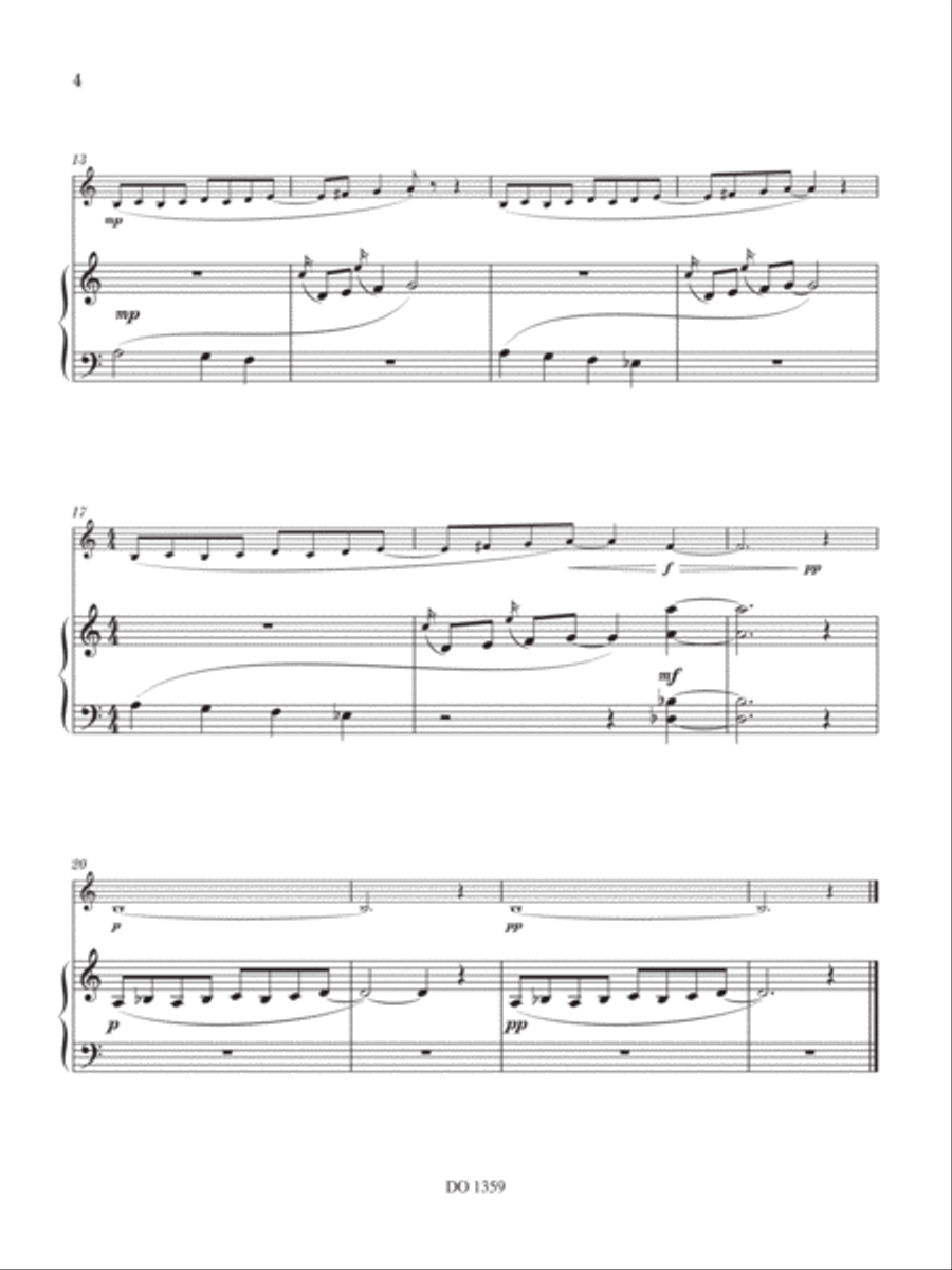 Sept pièces Clarinet Solo scores gallery preview page 5