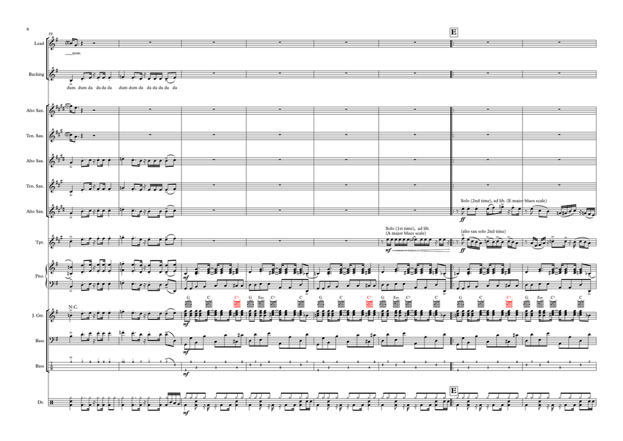 Do Your Thing Do Your Thing Jazz Ensemble scores gallery preview page 6