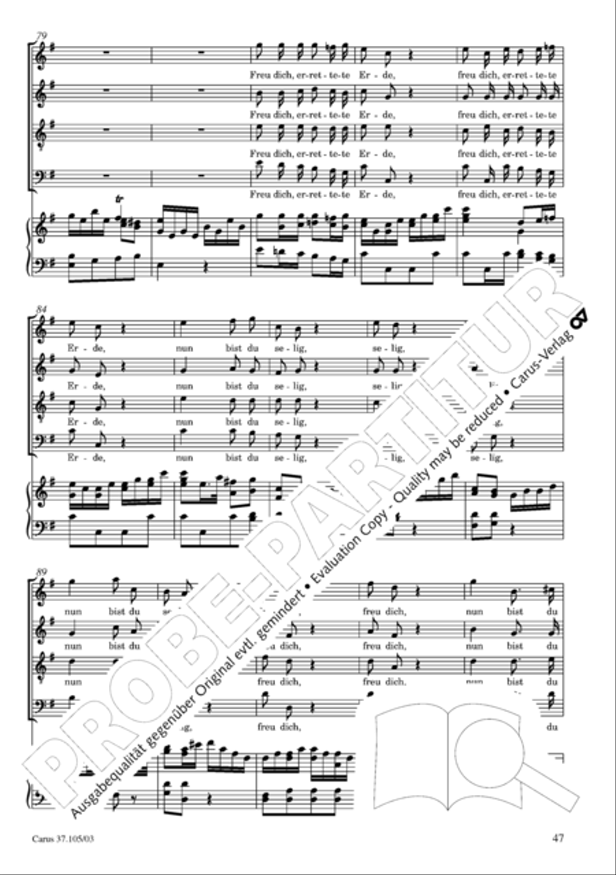 Die Freude der Hirten uber die Geburt Jesu 4-Part scores gallery preview page 48