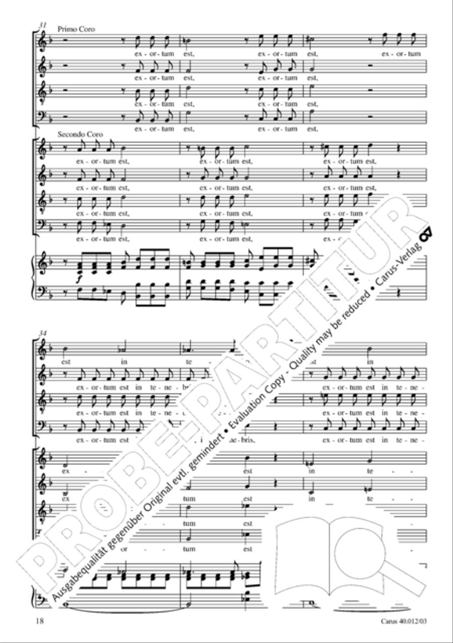 Beatus vir (How blest is he) Psalm 111 4-Part scores gallery preview page 19