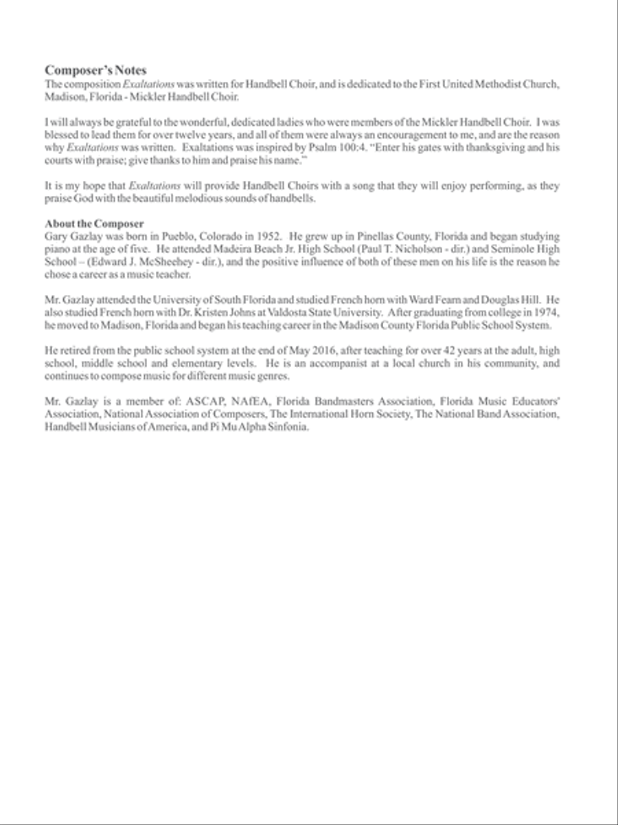 Exaltations Handbell Choir scores gallery preview page 5