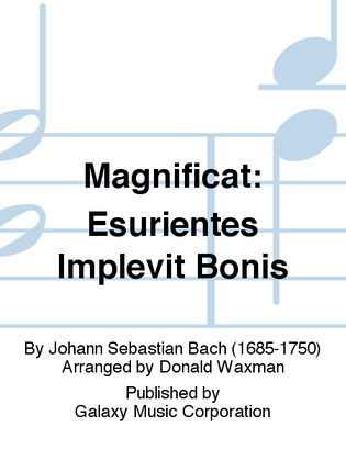 Book cover for Magnificat: Esurientes Implevit Bonis