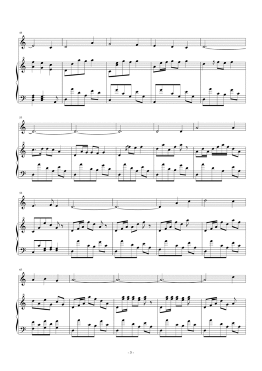 Scarborough Fair/canticle Piano Solo scores gallery preview page 3