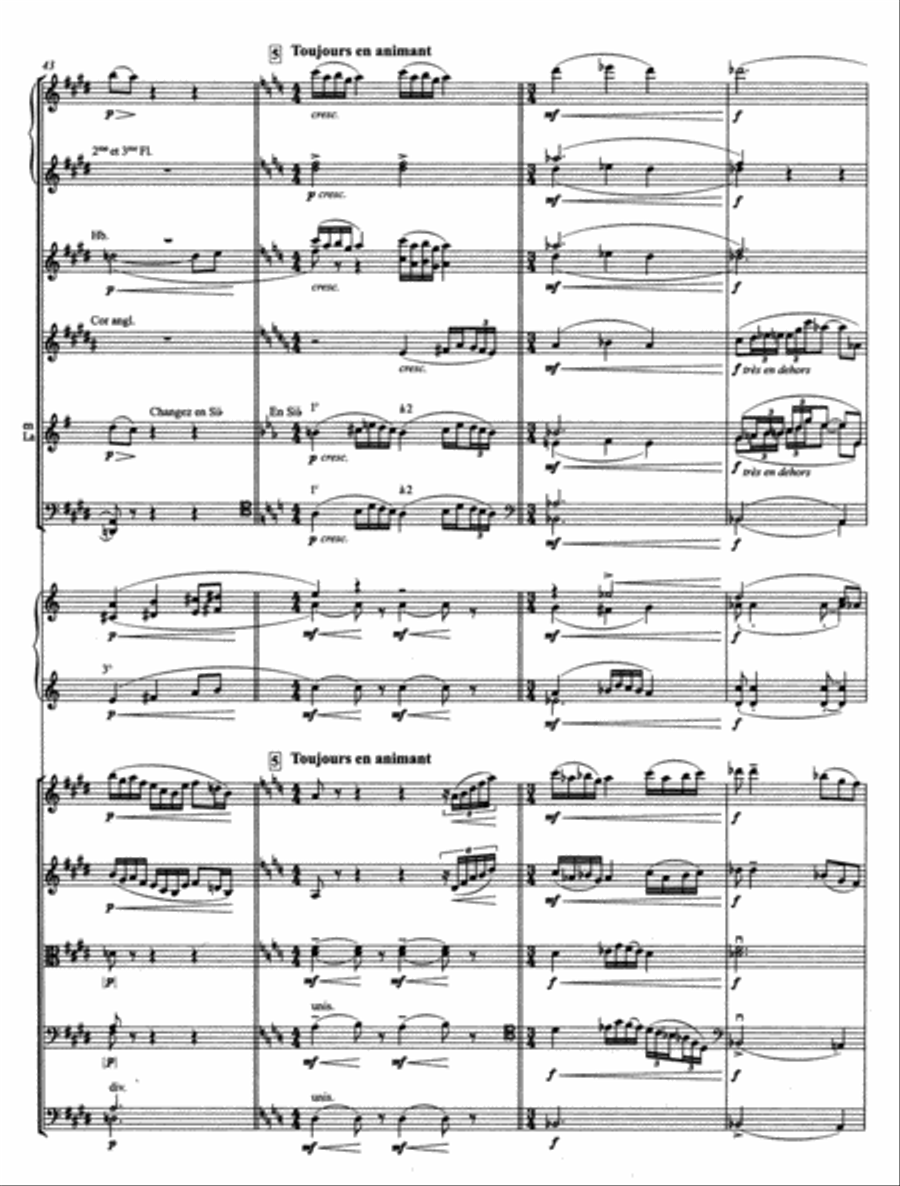 Prelude a l'apres-midi d'un faune for Orchestra Orchestra scores gallery preview page 2