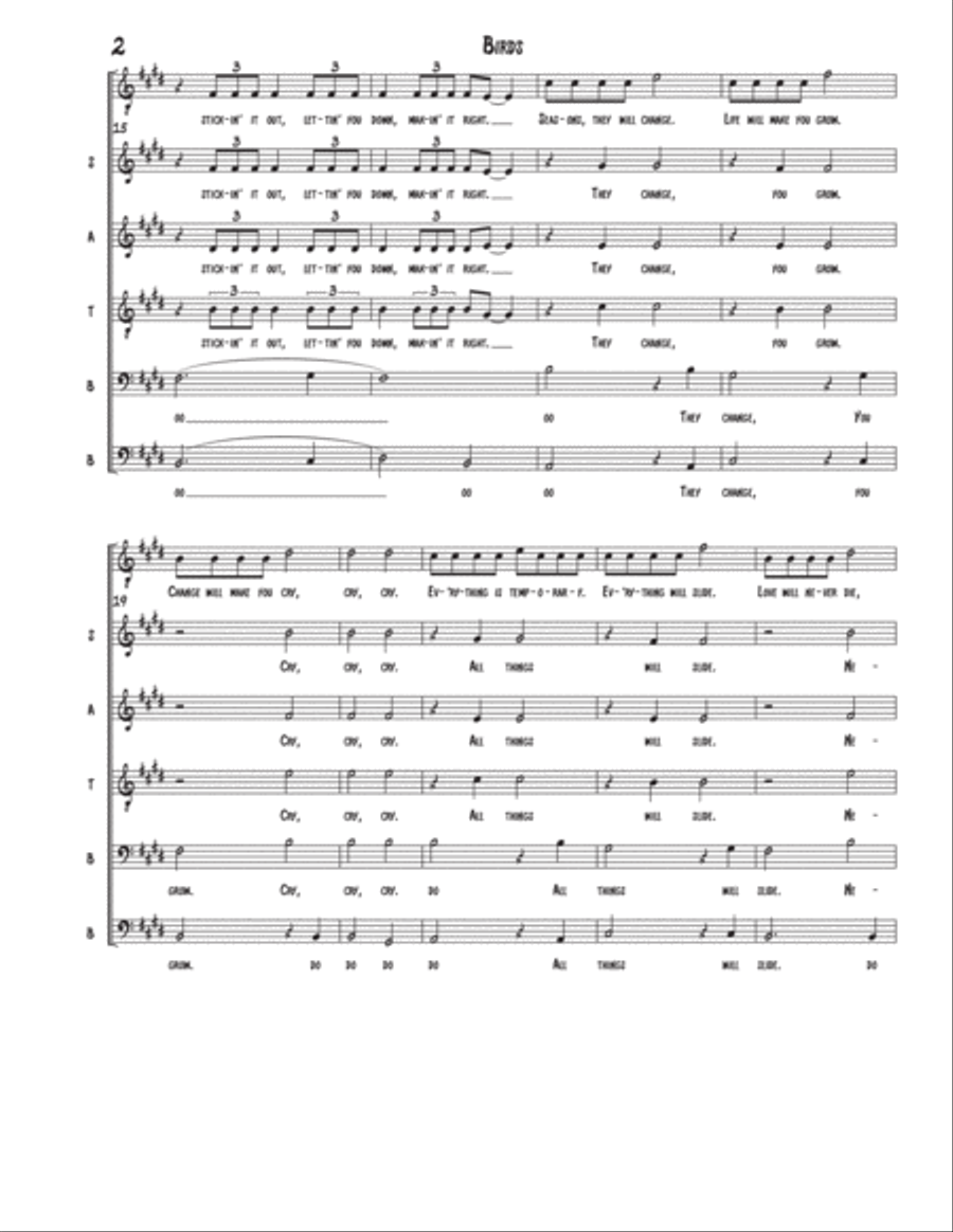 Birds Birds Divisi scores gallery preview page 2